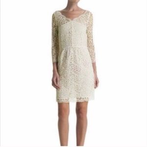 THE KOOPLES | The Flower Lace Dress | Cream